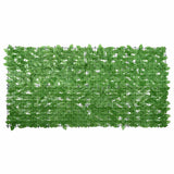 Obrazovka balkonu Vidaxl se zelenými listy 200x100 cm
