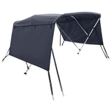Vidaxl Biminitop 3 loki s stranskimi stenami 183x (185-198) x137 cm