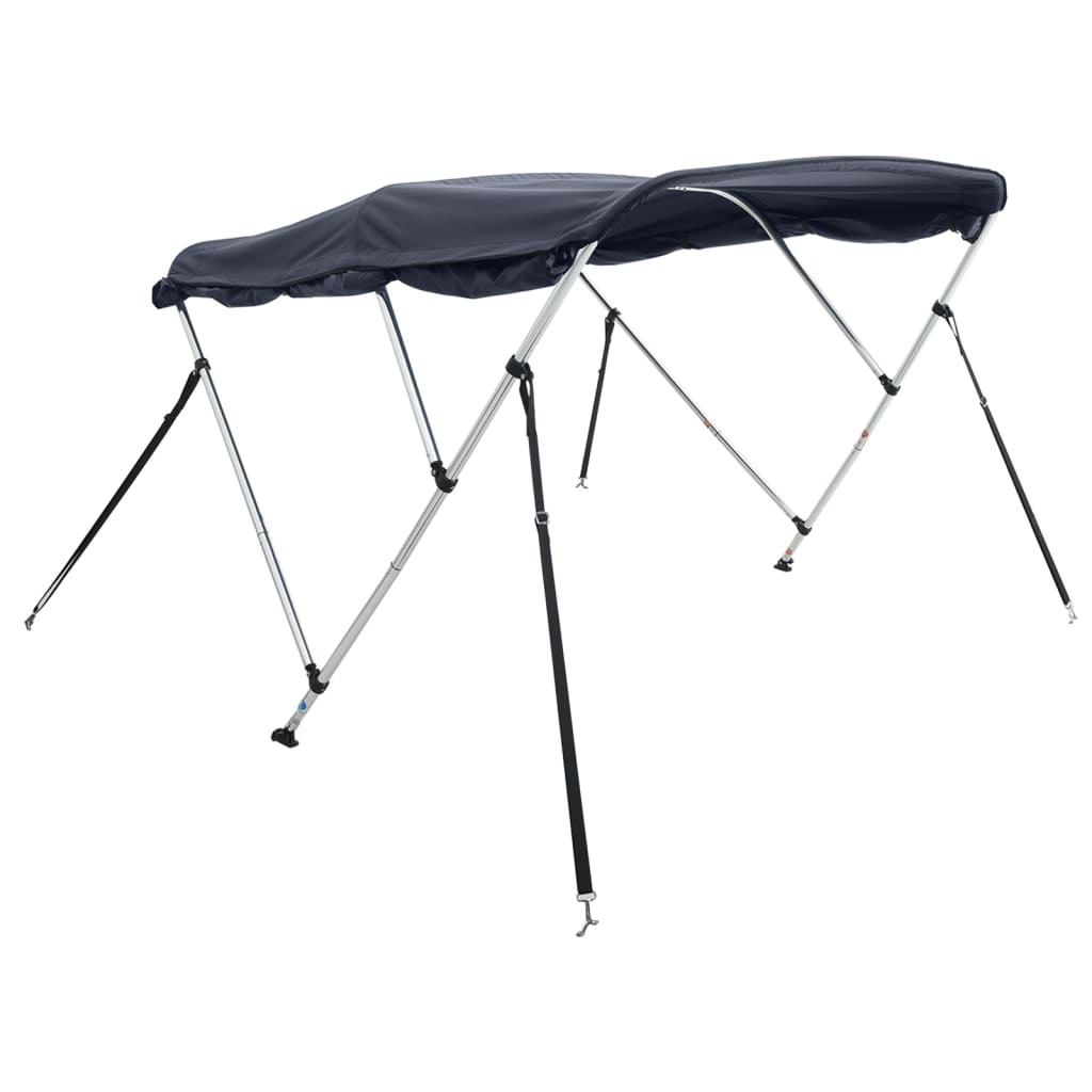 Vidaxl Biminitop 3 loki s stranskimi stenami 183x (185-198) x137 cm