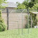 Vidaxl Chicken Coop 200x105x182 cm galvanisert stål sølvfarget