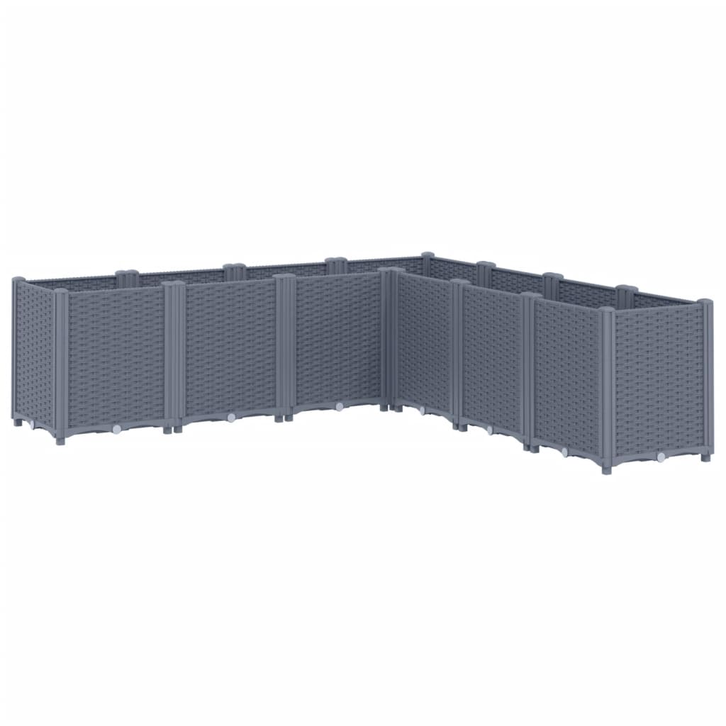 Vidaxl Planungskëscht 160x160X53 cm Polyprope Grey