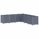 Vidaxl Planungskëscht 160x160X53 cm Polyprope Grey