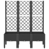 VidaXL Plannet with slat work 120x40x142 cm Polypropene black