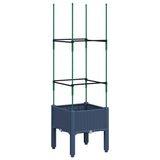 Vidaxl Plannet s lamelkou 40x40x142,5 cm Polypropen Blue Grey