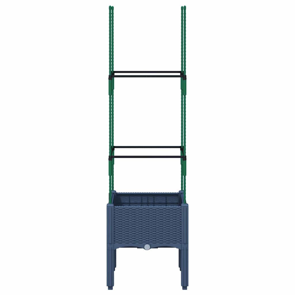 Vidaxl Plannet s lamelkou 40x40x142,5 cm Polypropen Blue Grey