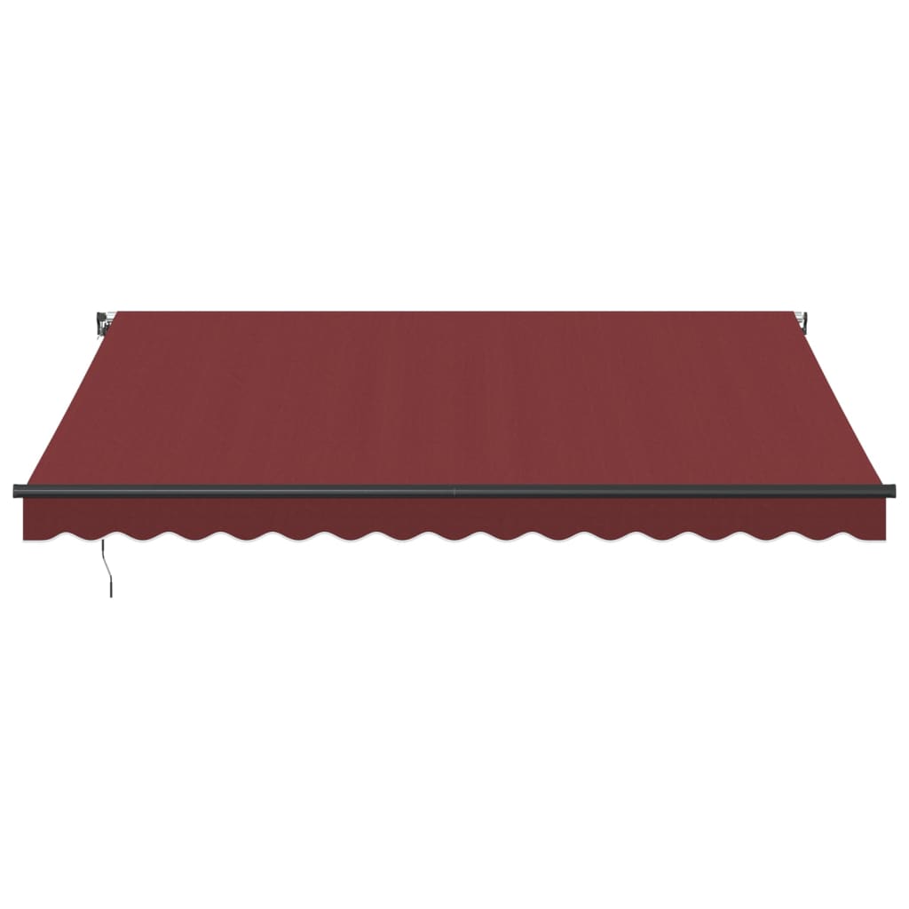 Vidaxl Luifel manually extends 400x350 cm Bordeaux red