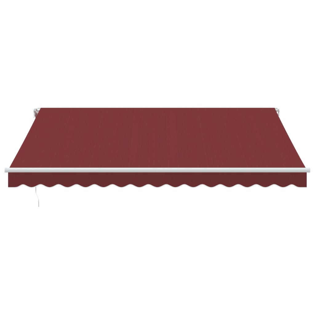 Vidaxl Luifel manually extends 400x300 cm Bordeaux red