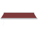Vidaxl Luifel manually extends 450x300 cm Bordeaux red