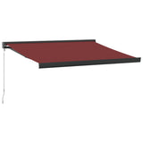 Vidaxl Luifel manually extends 300x250 cm Bordeaux red