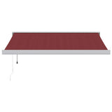 Vidaxl Luifel automatically extends 300x250 cm Bordeaux red