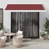 Vidaxl Luifel automatically extends 300x250 cm Bordeaux red