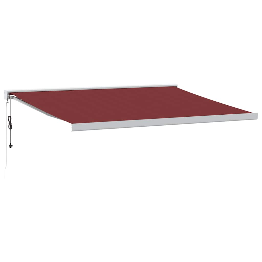 Vidaxl Luifel extiende automáticamente 400x300 cm Burdeos Red Red