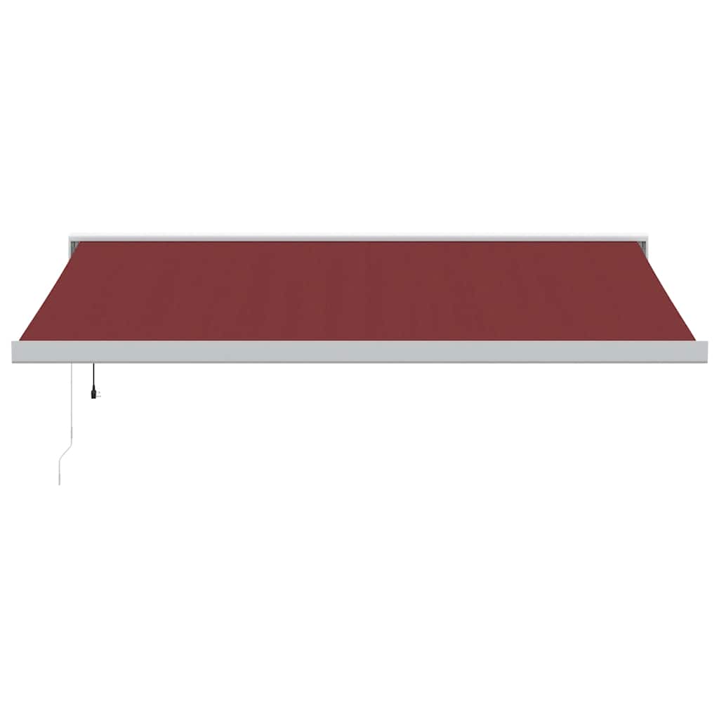 Vidaxl Luifel extiende automáticamente 400x300 cm Burdeos Red Red