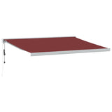 Vidaxl Luifel automatically extends 450x300 cm Bordeaux red