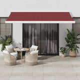 Vidaxl Luifel automatically extends 450x300 cm Bordeaux red