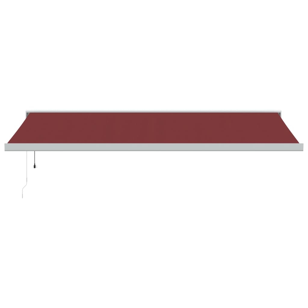 VidaXL Luifel automatic extendable 500x300 cm Bordeaux red