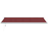 VidaXL Luifel automatic extendable 500x300 cm Bordeaux red