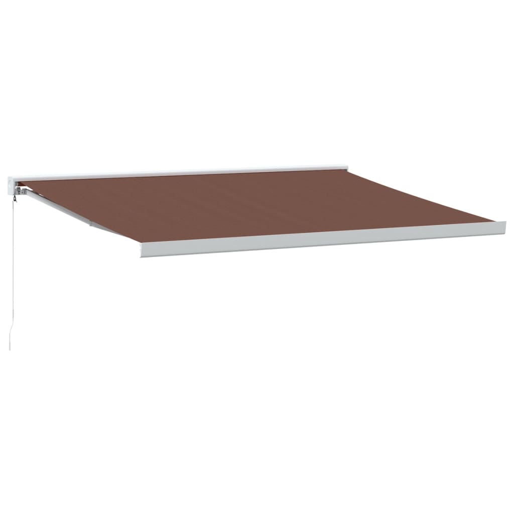 Vidaxl Luifel manually extends 450x300 cm brown