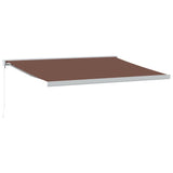 Vidaxl Luifel manually extends 450x300 cm brown