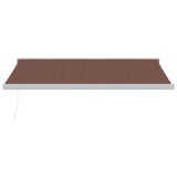 Vidaxl Luifel manually extends 450x300 cm brown