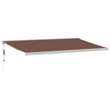 Vidaxl Luifel automatically extends 500x300 cm brown