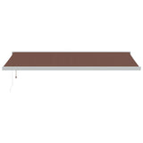 Vidaxl Luifel automatically extends 500x300 cm brown