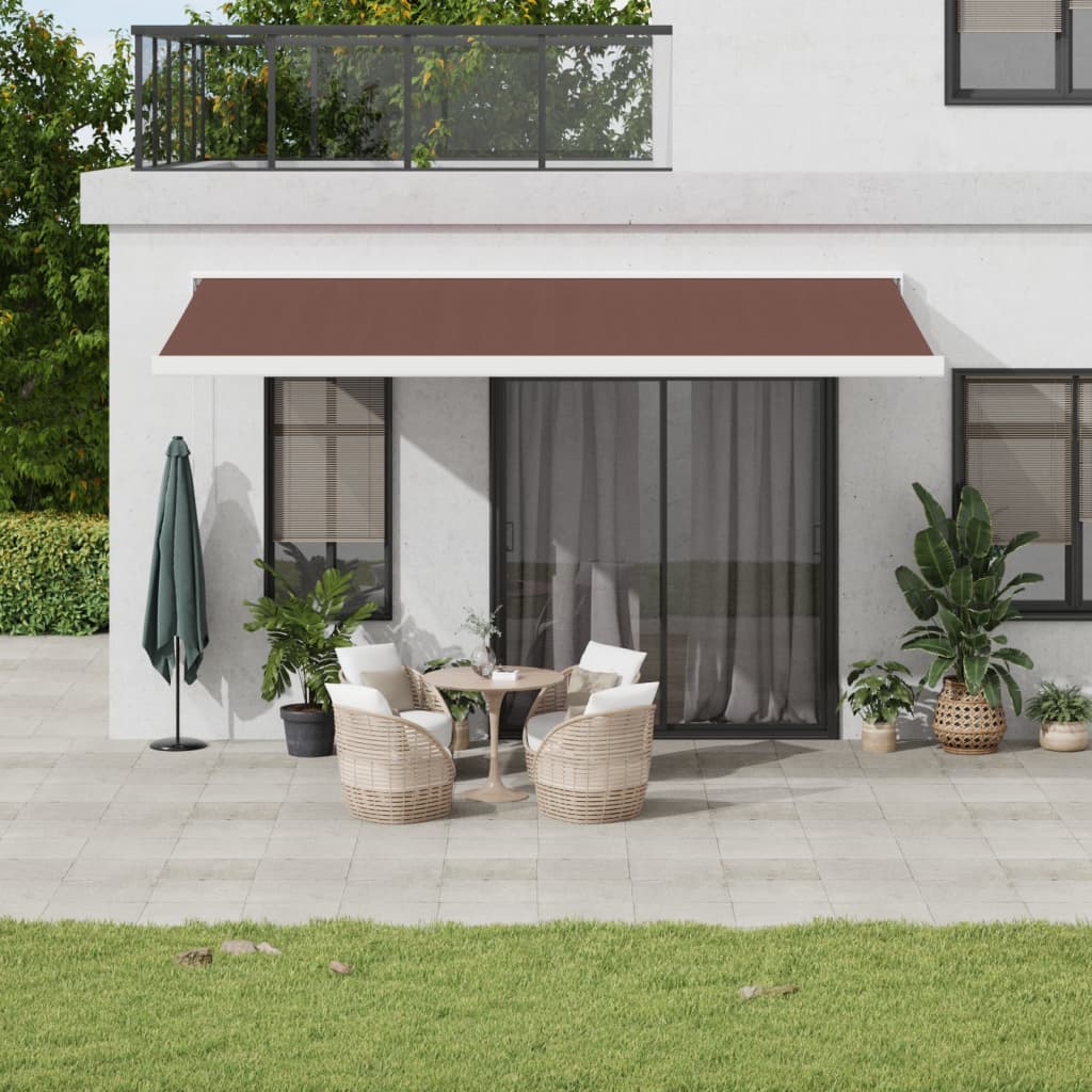 Vidaxl Luifel automatically extends 500x300 cm brown