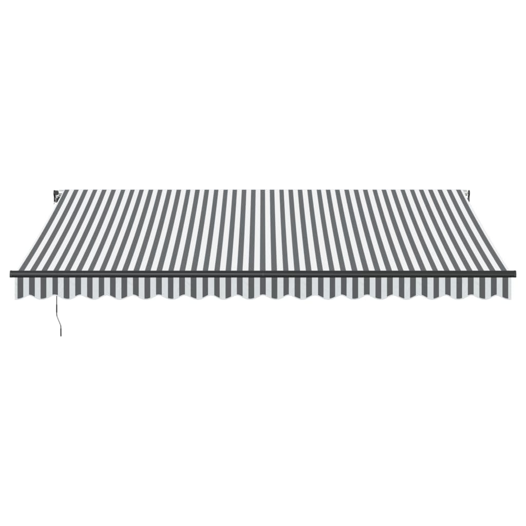 Vidaxl Luifel manually extends 450x350 cm anthracite and white