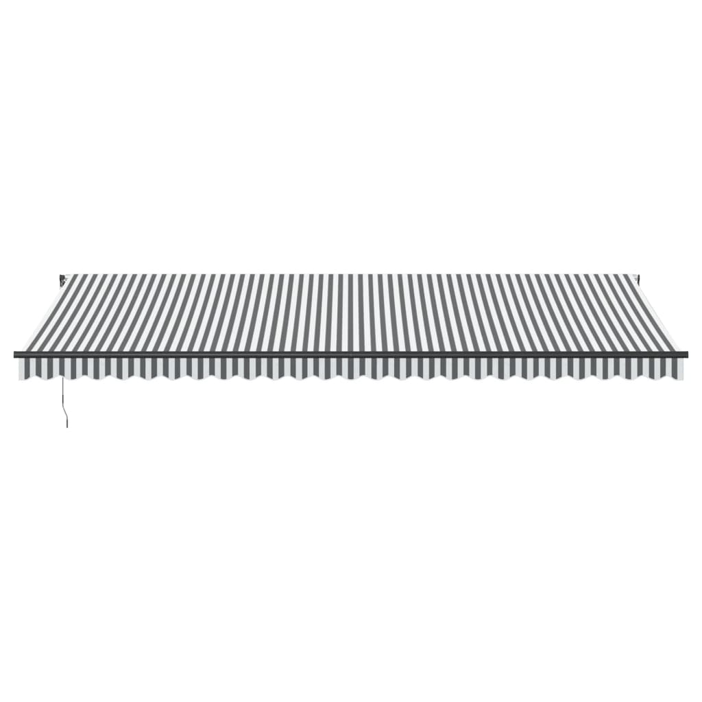 Vidaxl Luifel manually extends 600x350 cm anthracite and white