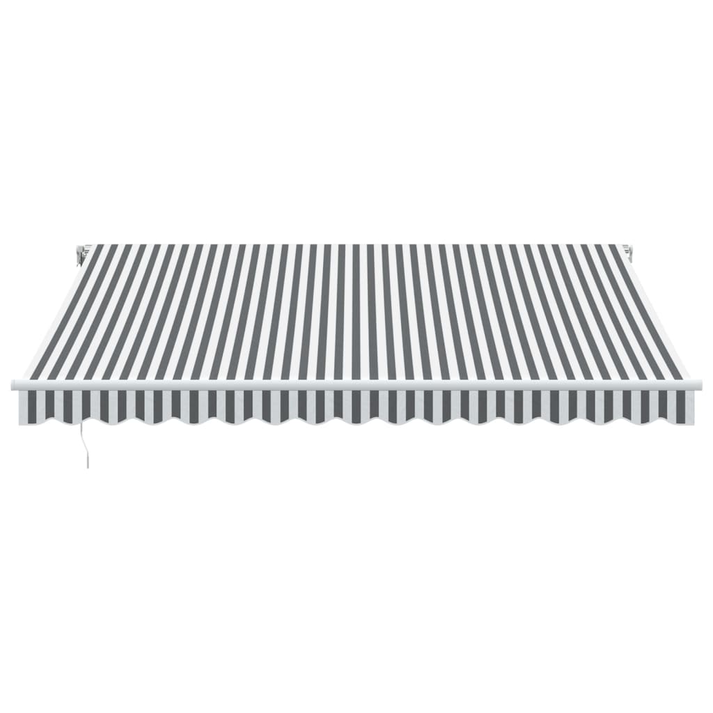 Vidaxl Luifel étend automatiquement l'anthracite et le blanc de 400x300 cm