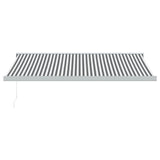 Vidaxl Luifel Extendable 4x3 m dust and aluminum anthracite and white