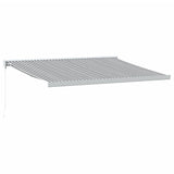 Vidaxl Luifel Extendable 4.5x3 m dust and aluminum anthracite and white