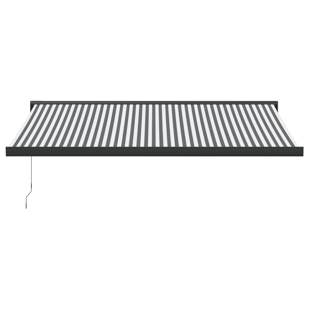 Vidaxl Luifel Extendable 4x3 m dust and aluminum anthracite and white