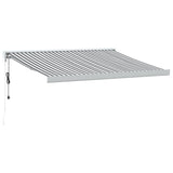 Vidaxl Luifel Extendable 3x2.5 m dust and aluminum anthracite and white