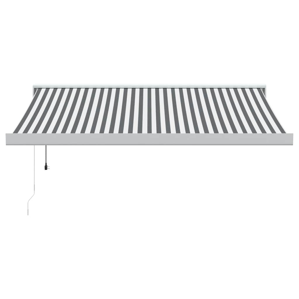 Vidaxl Luifel Extendable 3x2.5 m dust and aluminum anthracite and white