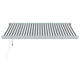 Vidaxl Luifel Extendable 3x2.5 m dust and aluminum anthracite and white