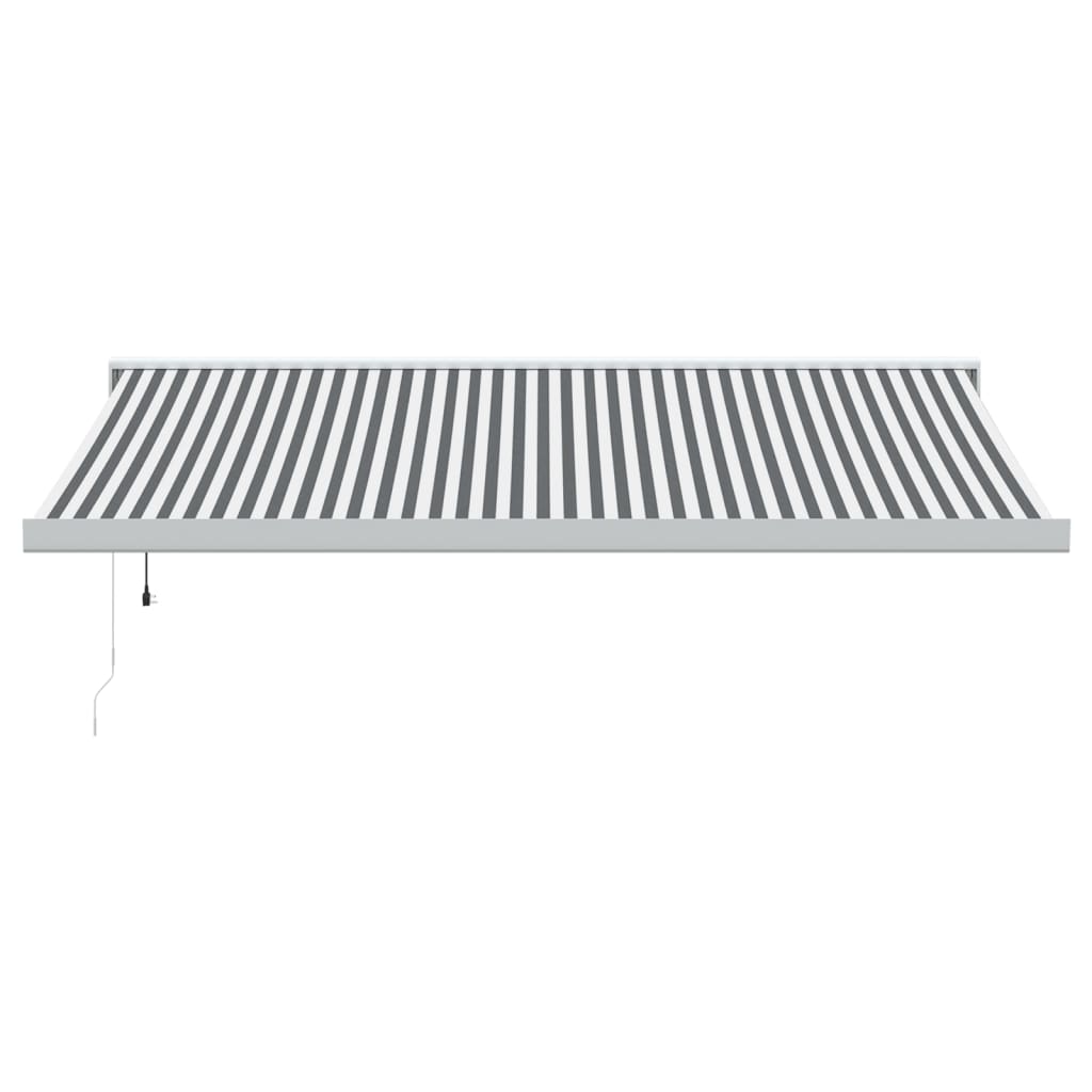 Vidaxl Luifel Extendable 4.5x3 m dust and aluminum anthracite and white