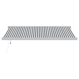Vidaxl Luifel Extendable 4.5x3 m dust and aluminum anthracite and white