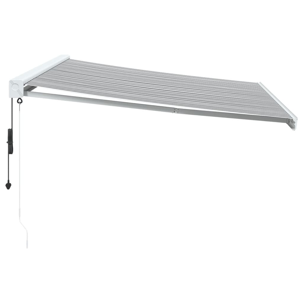 Vidaxl Luifel Extendable 4.5x3 m dust and aluminum anthracite and white
