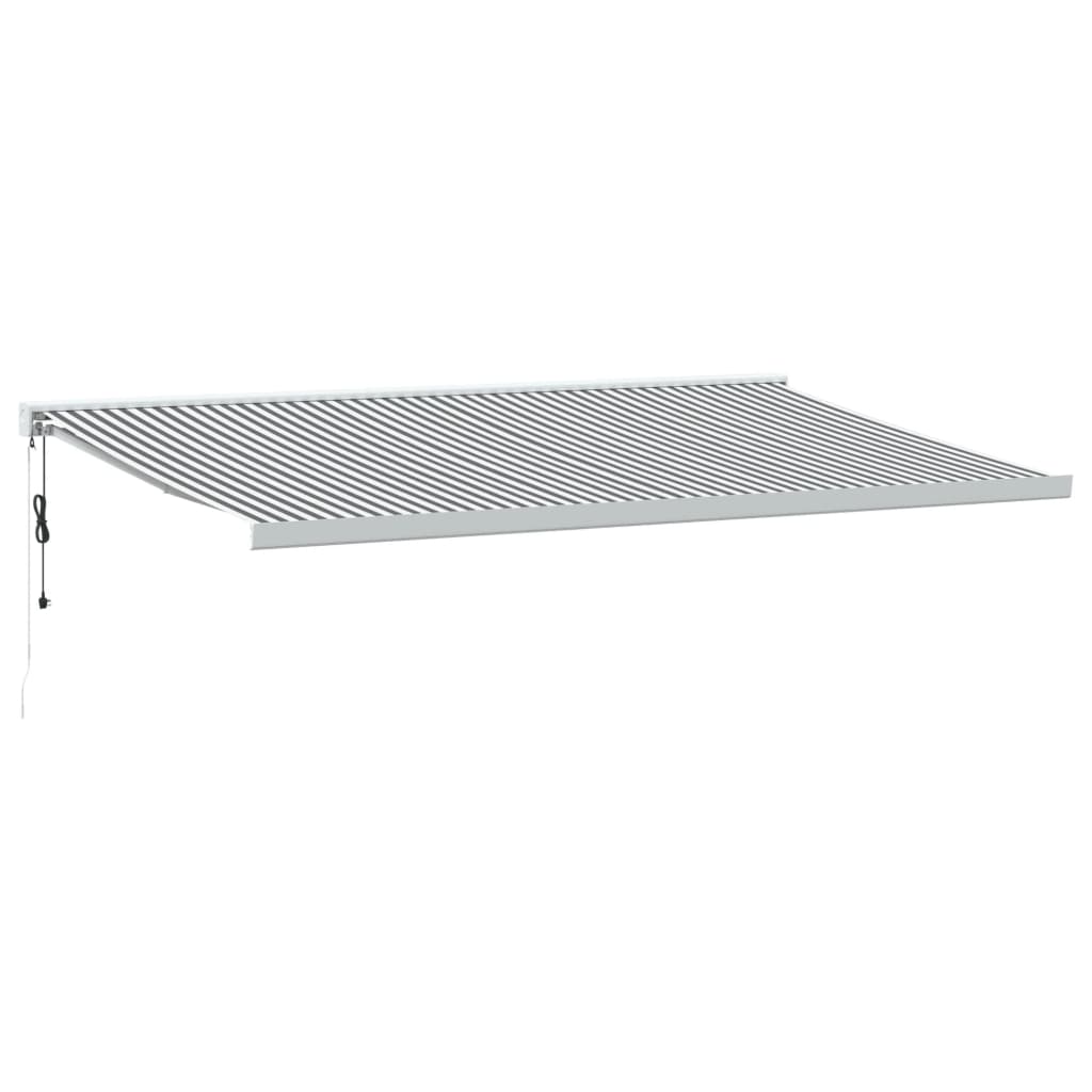 Vidaxl Luifel extends 5x3 m dust and aluminum anthracite and white
