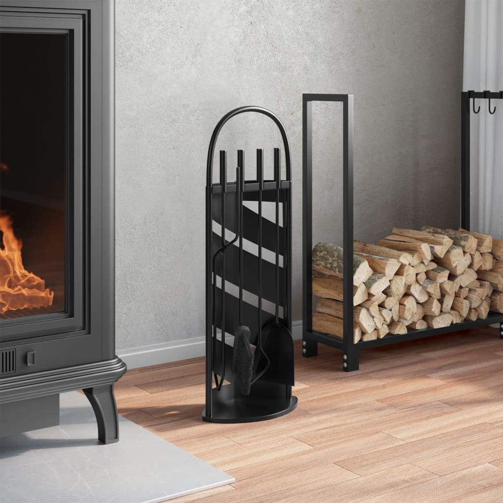 Vidaxx conjunto de chimenea 5 piezas 23x15x66 cm acero