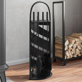 Vidaxx conjunto de chimenea 5 piezas 23x15x66 cm acero