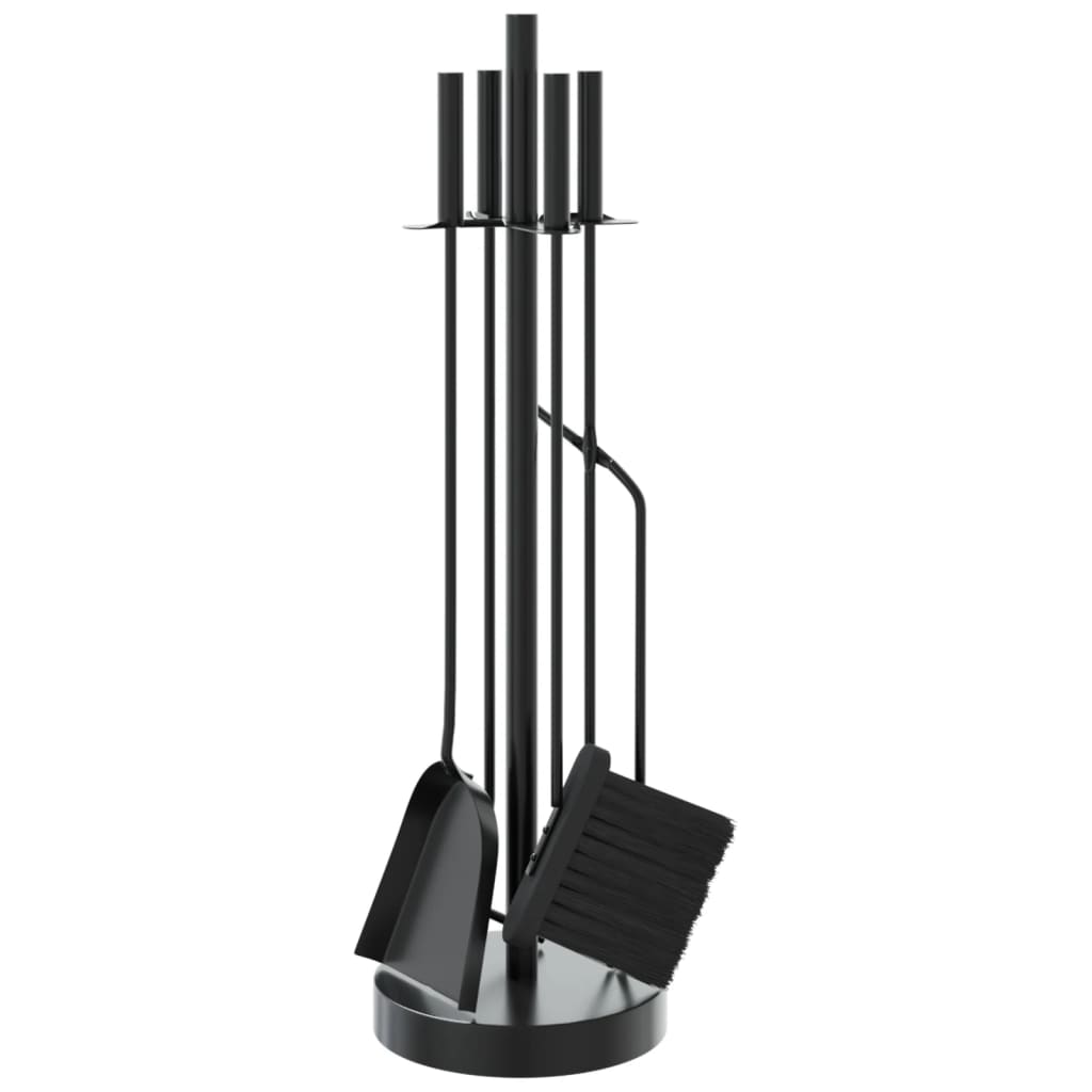 Vidaxx Juego de herramientas para chimenea de 5 piezas 18x66 cm acero