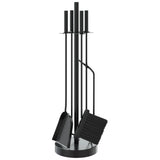 Vidaxx Juego de herramientas para chimenea de 5 piezas 18x66 cm acero