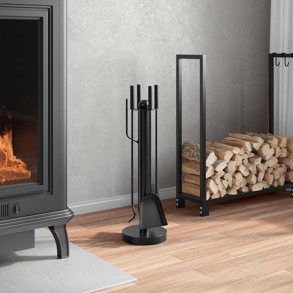 Vidaxx Juego de herramientas para chimenea de 5 piezas 18x56 cm acero