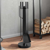 Vidaxx Juego de herramientas para chimenea de 5 piezas 18x56 cm acero