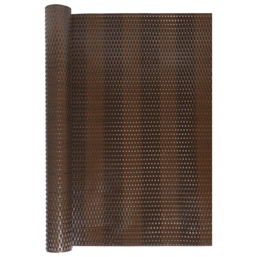 Vidaxl Balcony Screen 400x80 cm Poly Rattan Brown e Nero