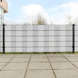 Vidaxl Balkonskærme 10 St 255x19 cm Poly Rattan White