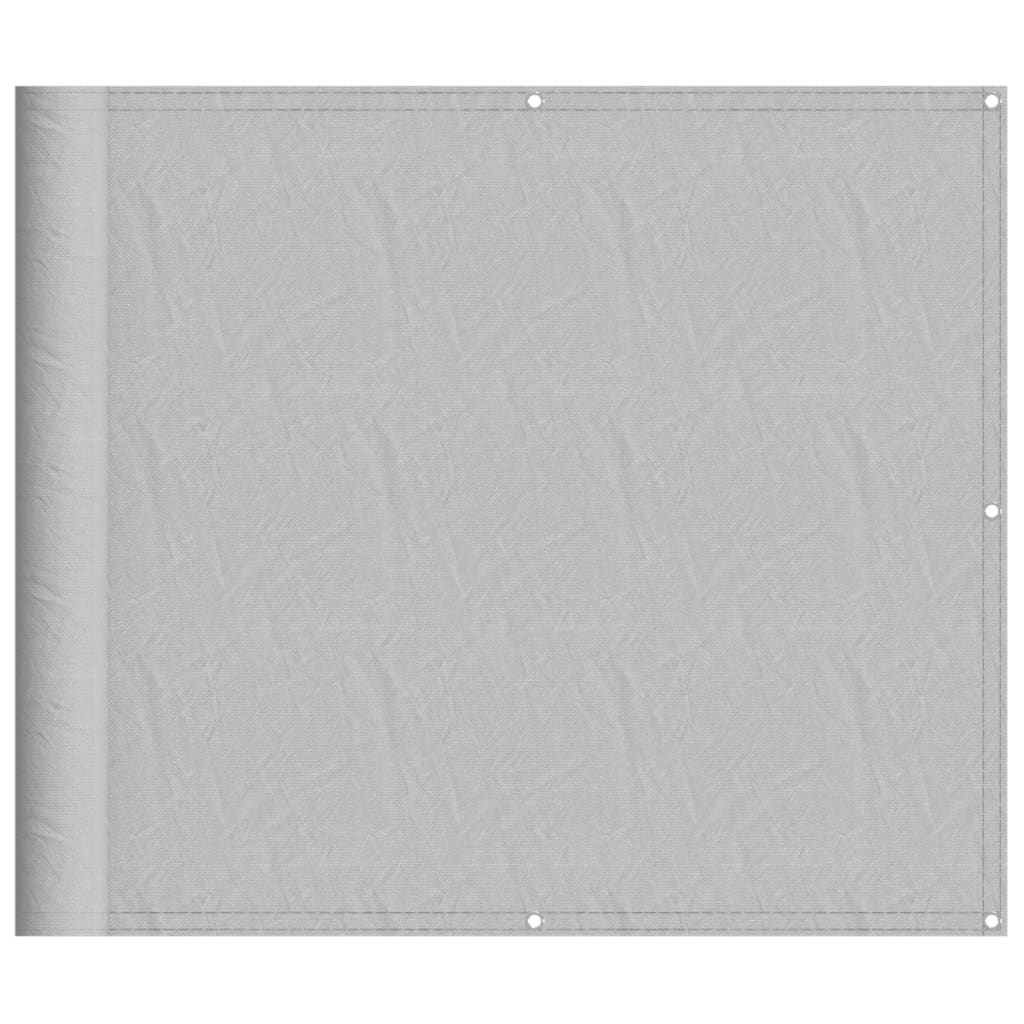 Pantalla de balcón Vidaxl 90x400 cm 100% Oxford Polyester Grey