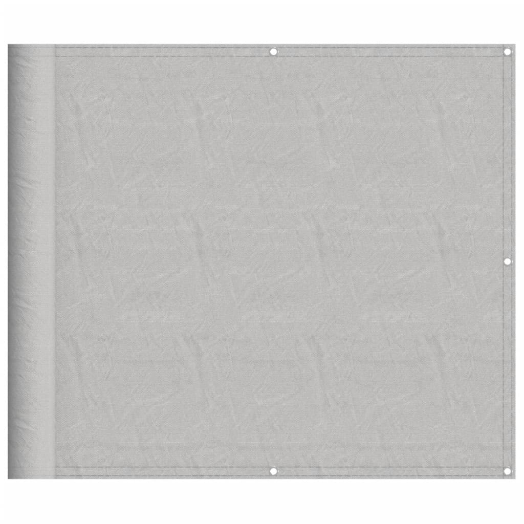 Vidaxl balkonscherm 90x500 cm 100% oxford polyester lichtgrijs